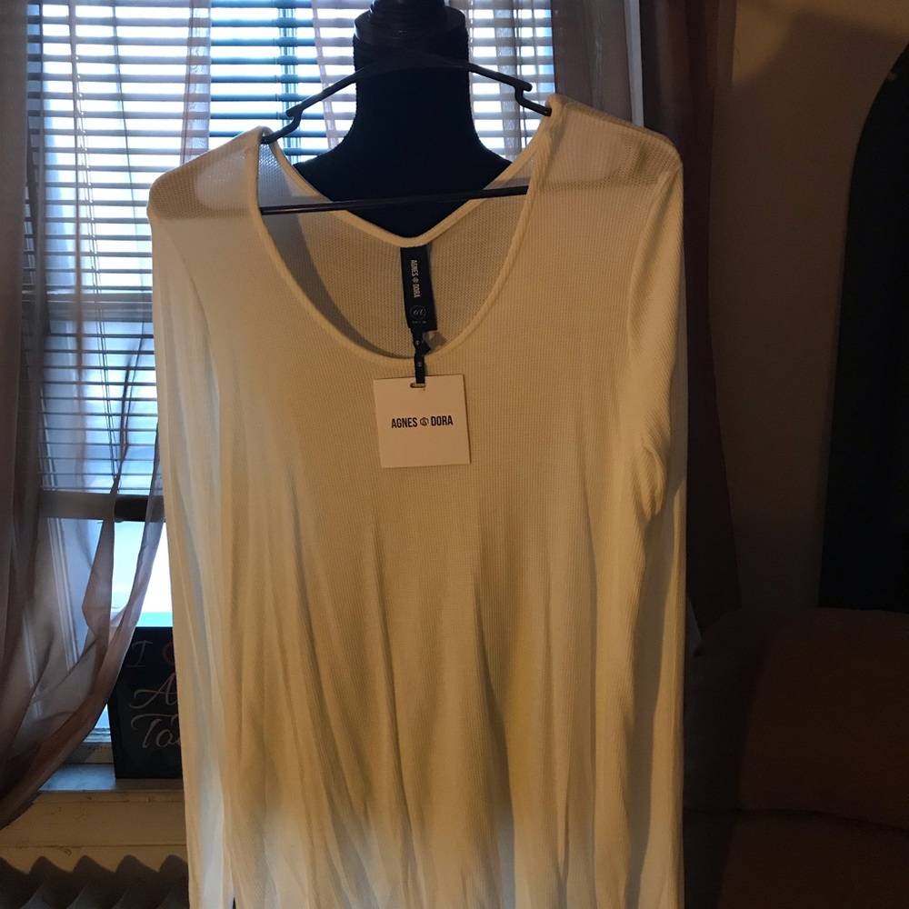 Agnes & Dora Thumbhole T XXL white NWT